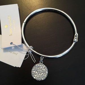 Kate Spade twinkling pave idiom bangle. New.